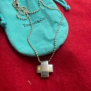 Tiffany chunky cross necklace.